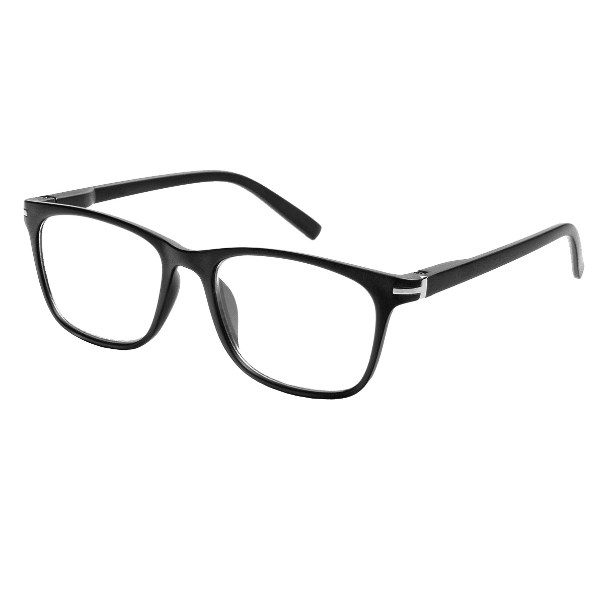 Solo - Rectangle Black Reading Glasses for Men & Women