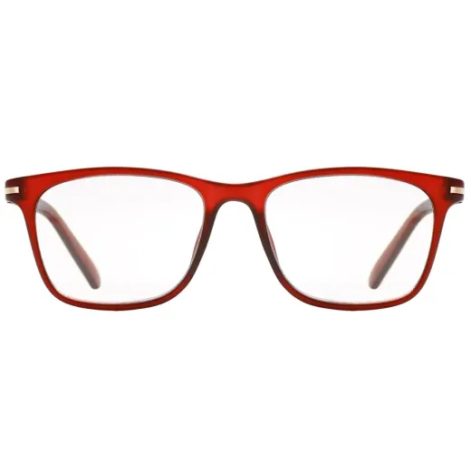 Solo - Rectangle Red Reading glasses for Men & Women