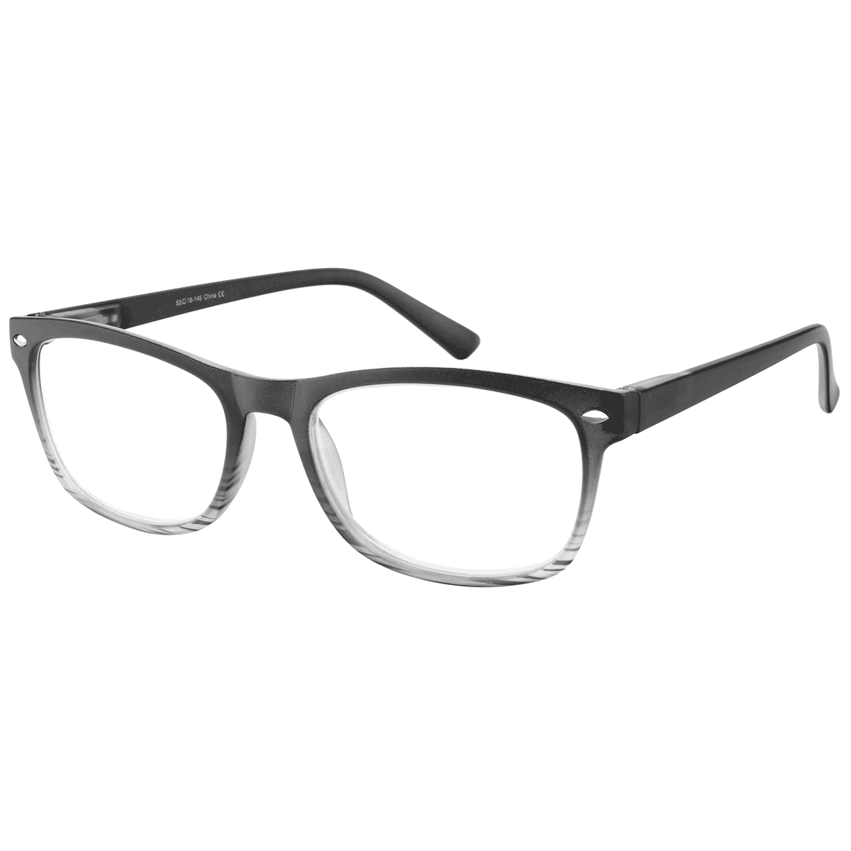 Bias - Square Black Reading Glasses for Men & Women
