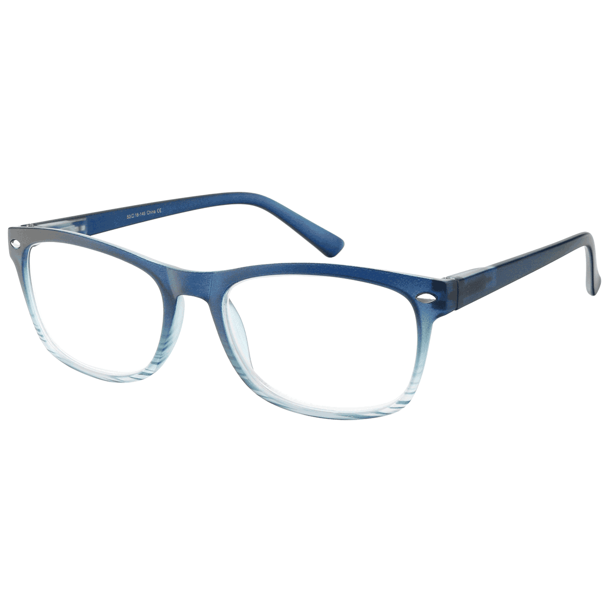 Bias - Square Blue Reading Glasses for Men & Women
