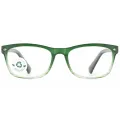 Bias - Square Green Reading Glasses for Men & Women