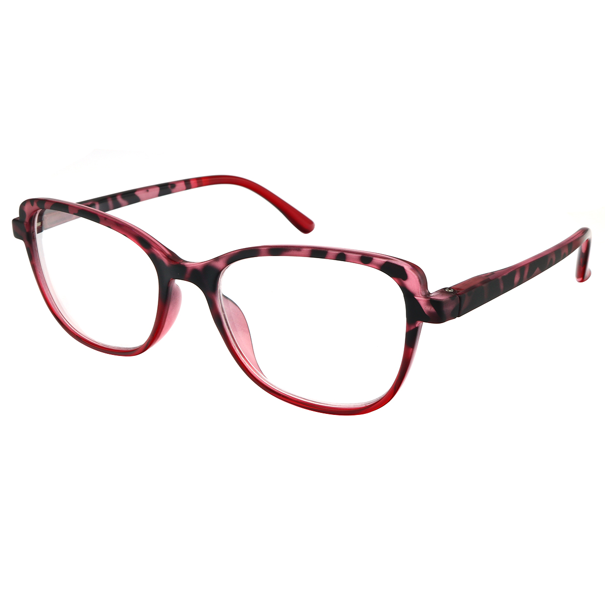 Felicia - Cat-eye Red Reading Glasses for Women