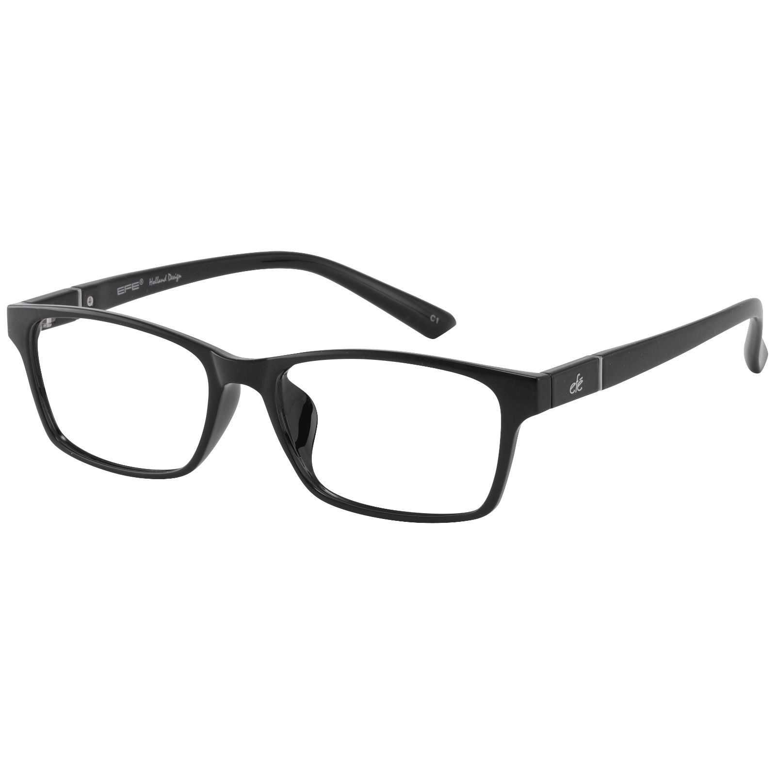 Hebrus - Rectangle Black Reading Glasses for Men & Women