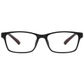 Hebrus - Rectangle Black-Wood Reading Glasses for Men & Women