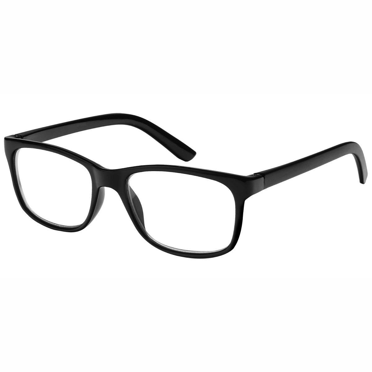 Calgary - Rectangle Black Reading Glasses for Men & Women