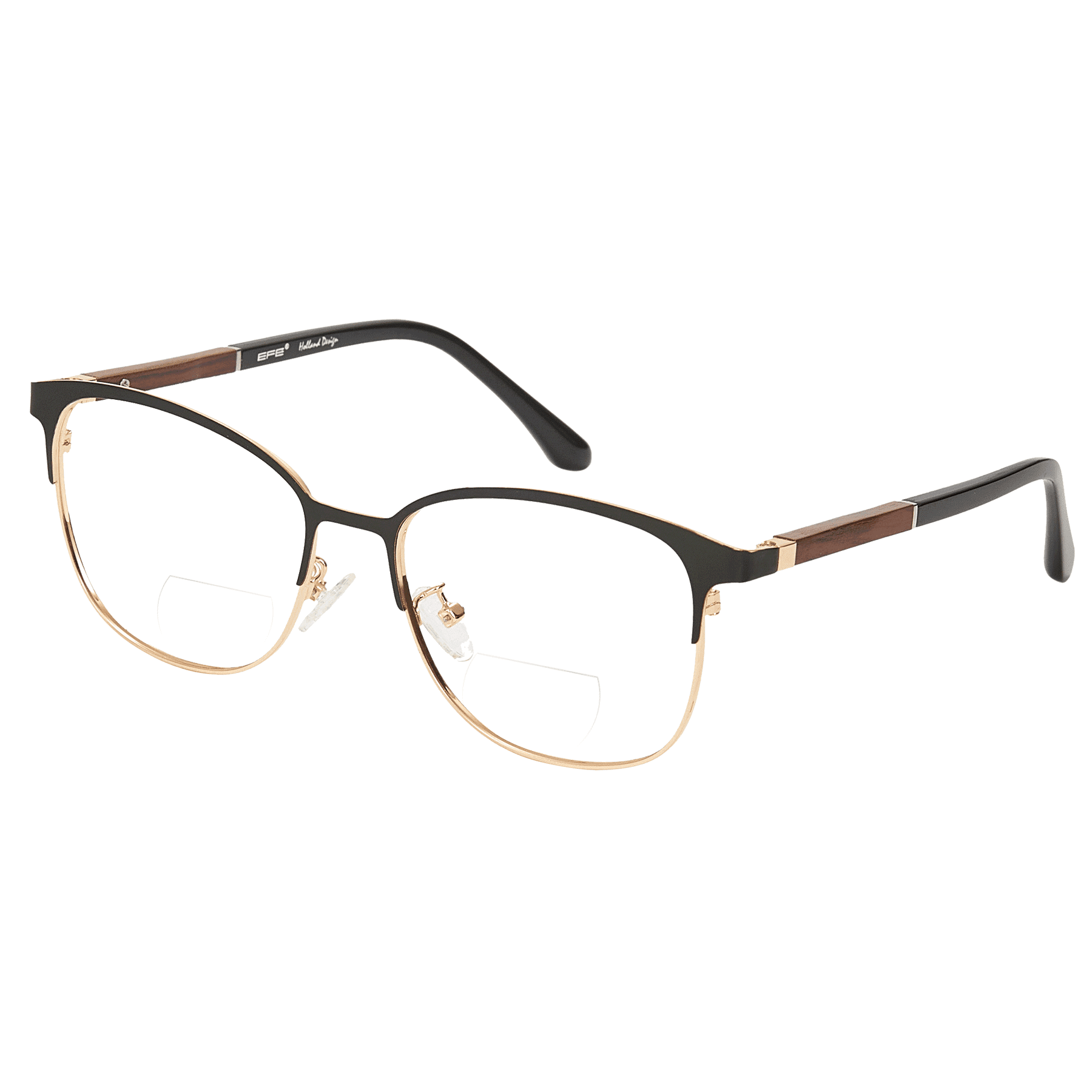 Hypnus - Square Black-Gold Reading Glasses for Men