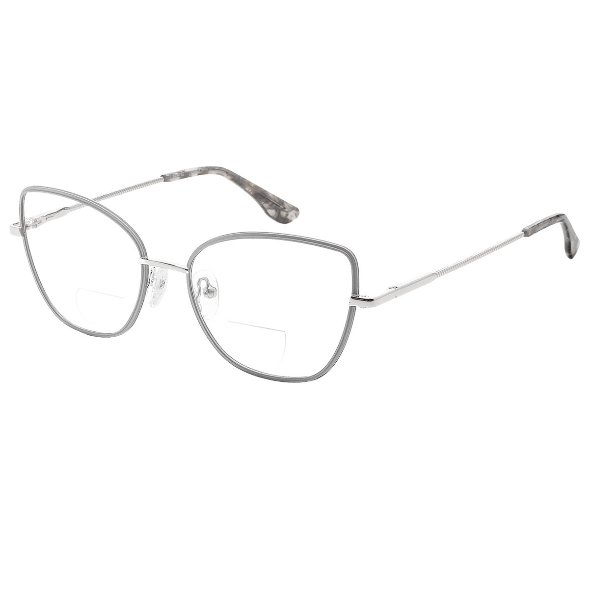 Ceres - Square Gray Reading Glasses for Women