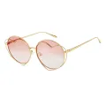 Myra - Round Gold Sunglasses for Women