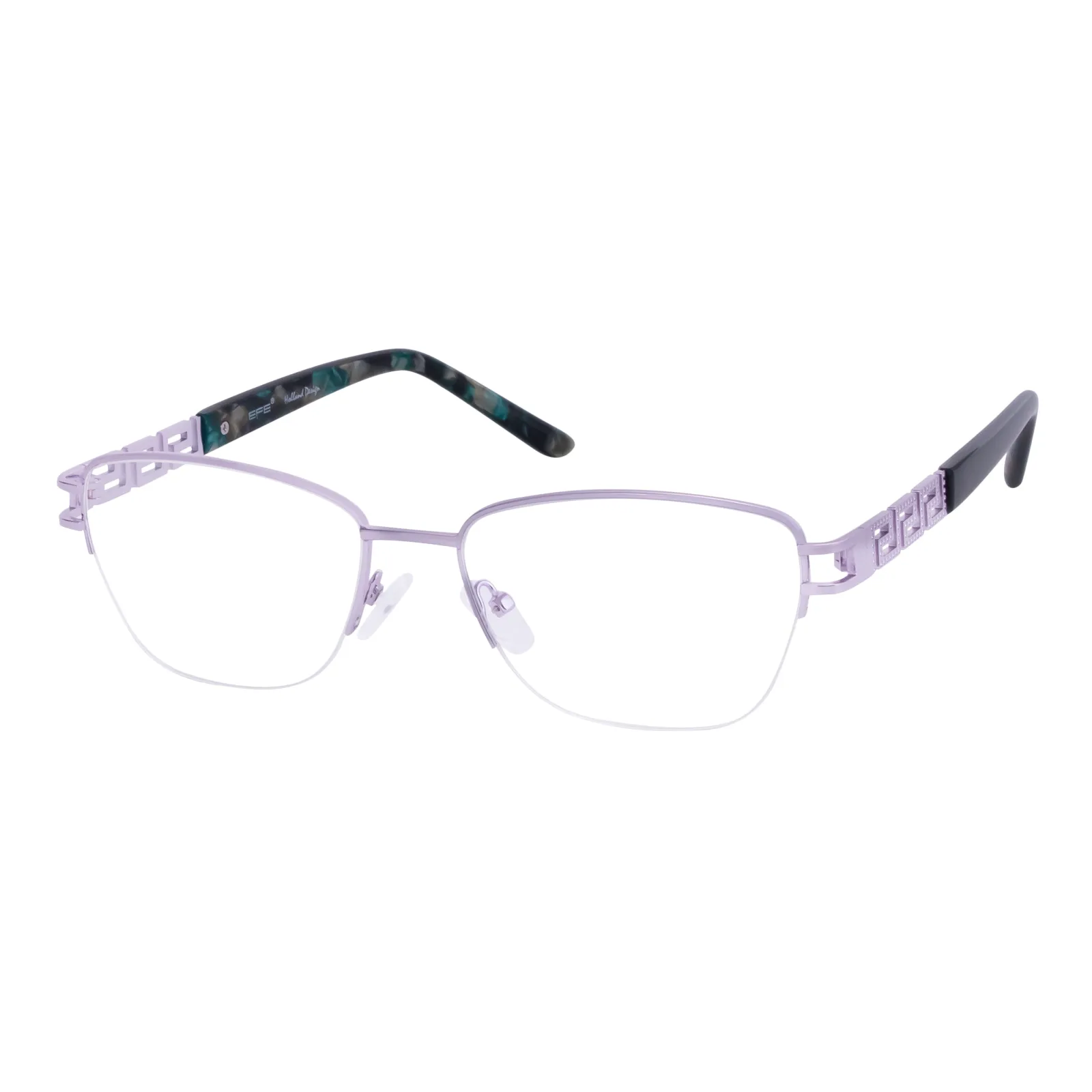 Val - Square Purple Glasses for Women