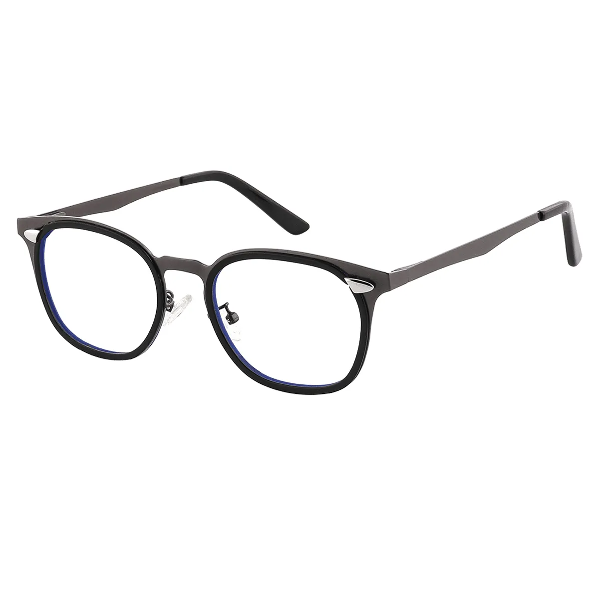 Lind - Oval Black Glasses for Men & Women