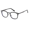 Lind - Oval Black Glasses for Men & Women