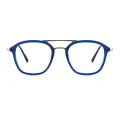 Warren - Aviator Blue Glasses for Men & Women