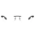 Tribiani - Rectangle Black Glasses for Men