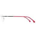 Geller - Rectangle Red Glasses for Men