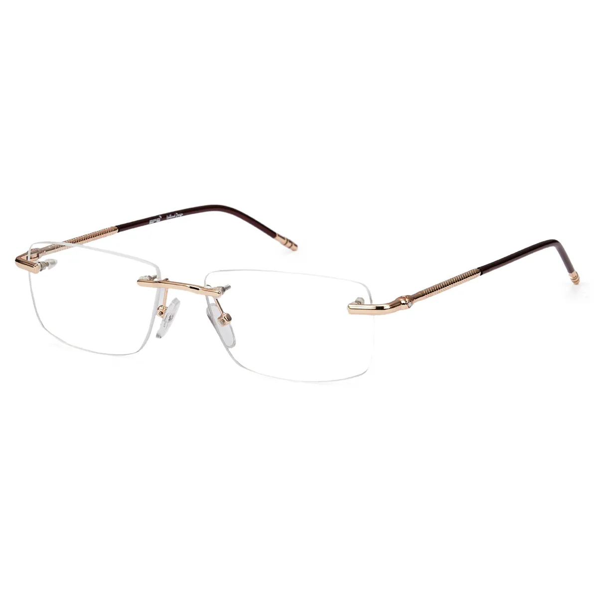 Greene - Rectangle Brown Glasses for Men & Women
