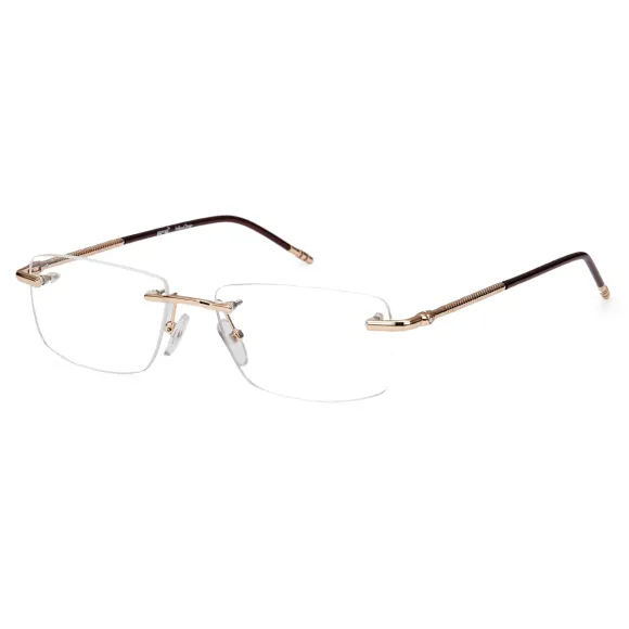 rectangle brown eyeglasses