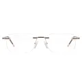Greene - Rectangle Brown Glasses for Men & Women