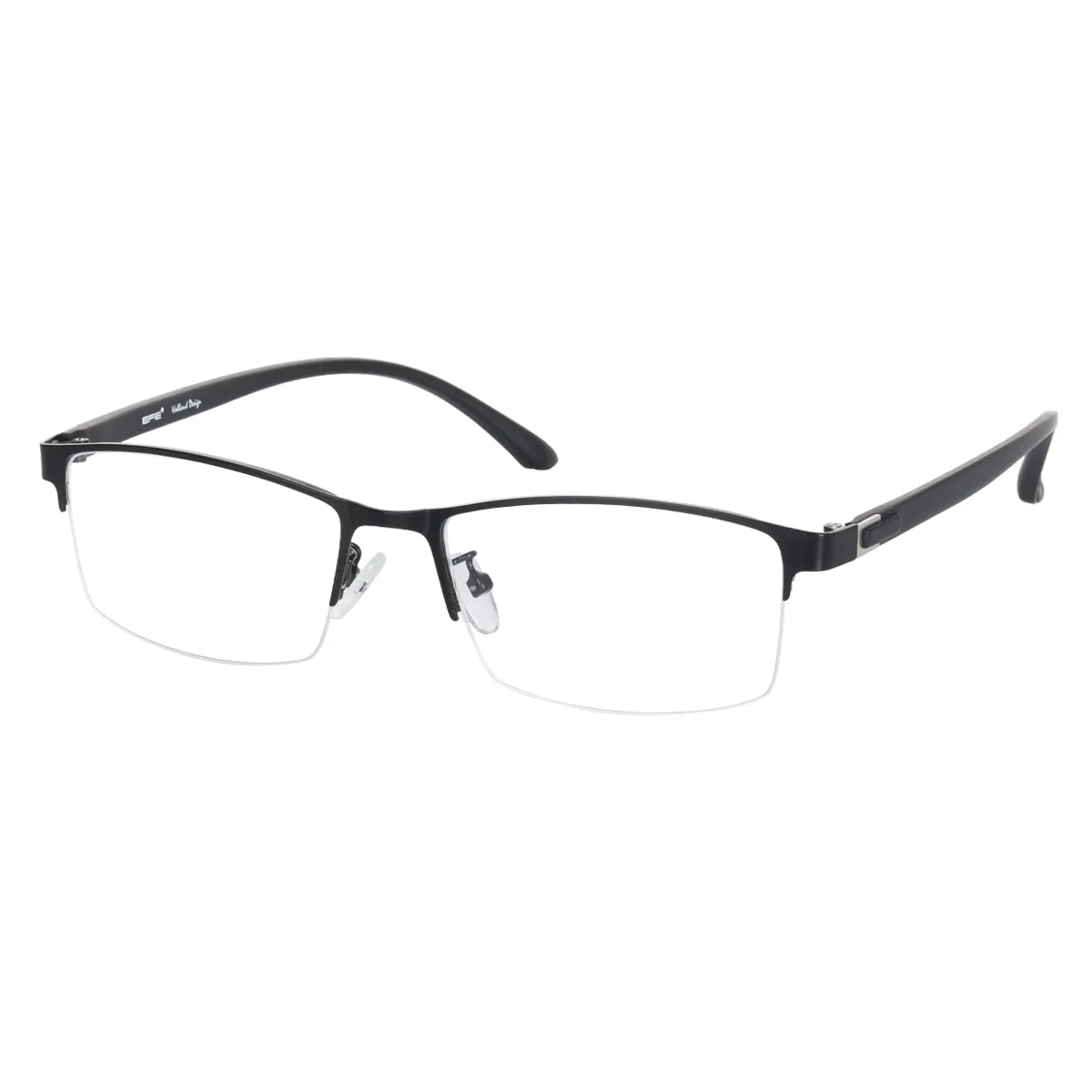 Business Rectangle Black Glasses for Men