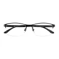 Brian - Rectangle Black Glasses for Men