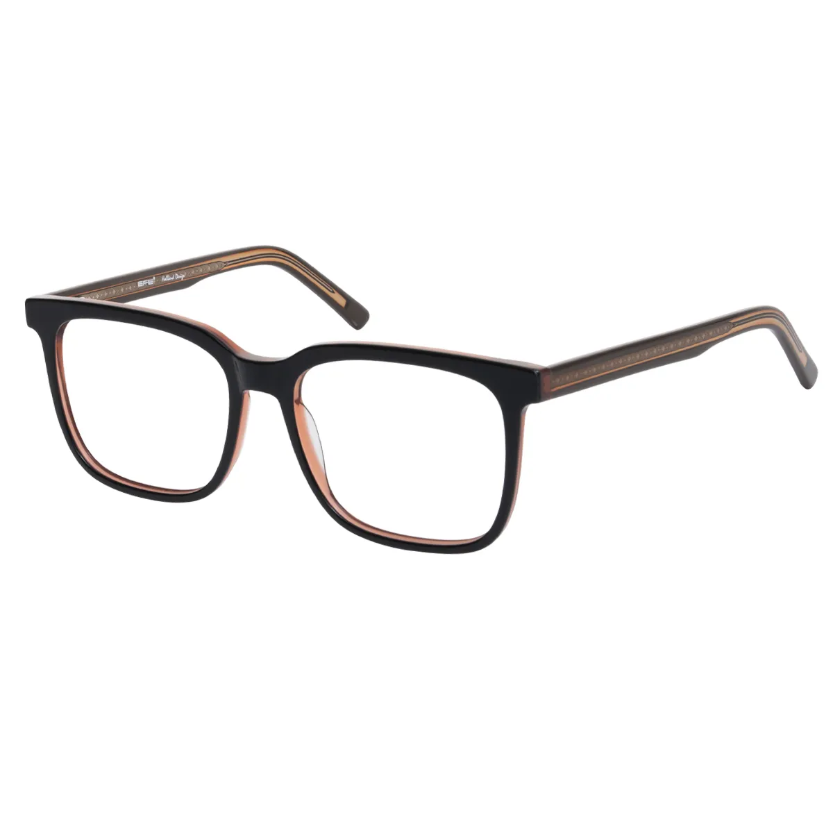 Bob - Square Black-orange Glasses for Men