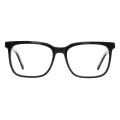 Bob - Rectangle Black Glasses for Men
