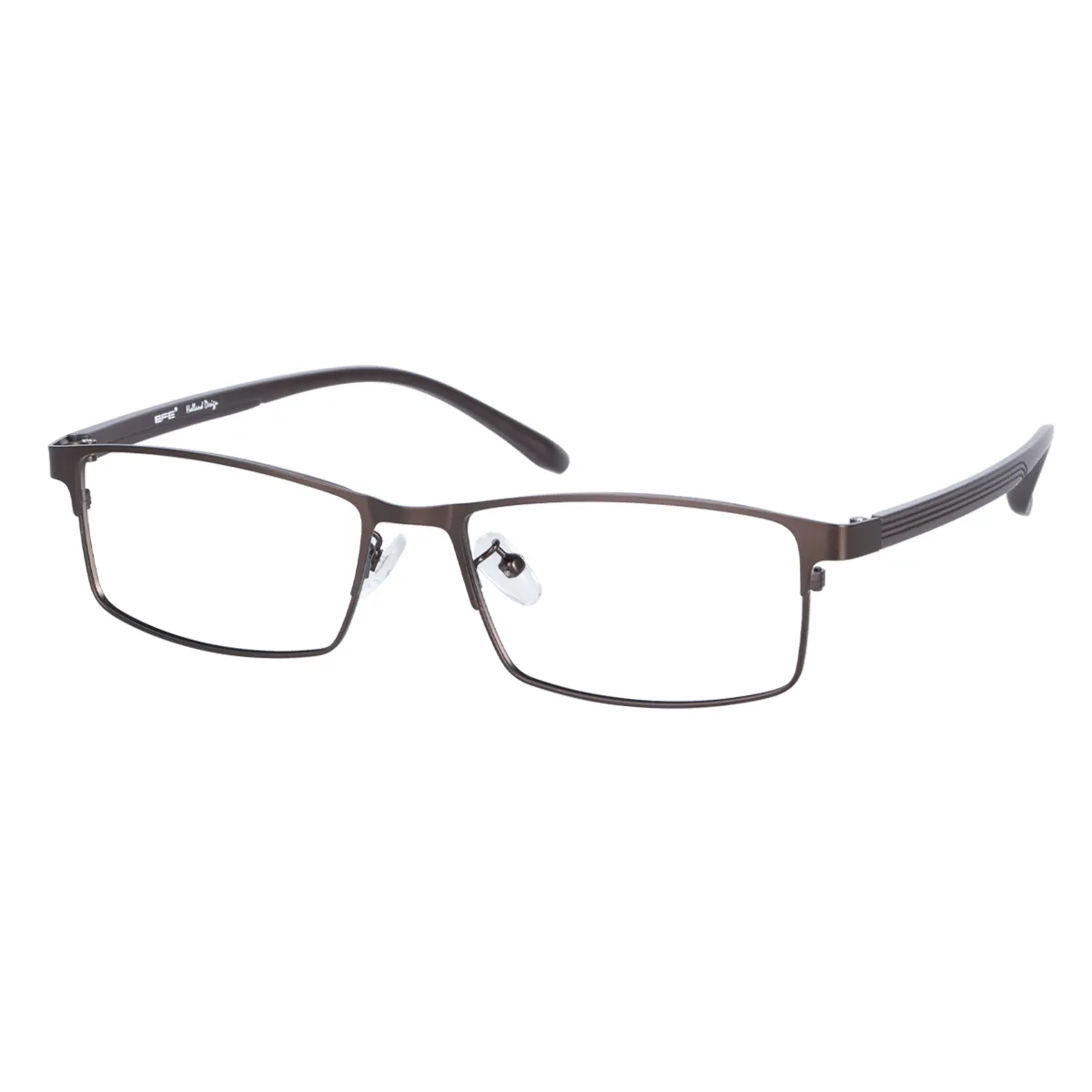Matt - Rectangle Brown Glasses for Men