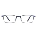 Don - Rectangle Blue Glasses for Men