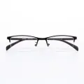 Klain - Half-Rim Brown Glasses for Men