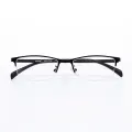 Klain - Half-Rim Black Glasses for Men & Women