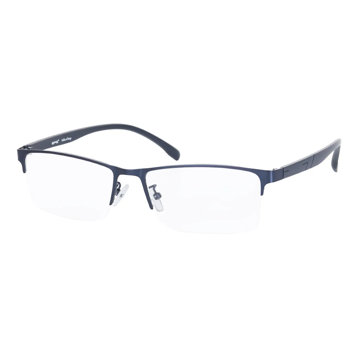 Frank - Rectangle Blue Glasses for Men