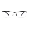 Ike - Square Black Glasses for Men