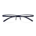 Ike - Square Blue Glasses for Men