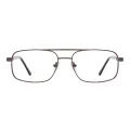 Noah - Aviator Brown Glasses for Men