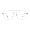 Mavery - Aviator Translucent Glasses for Men & Women