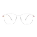 Jordan - Square Translucent Glasses for Men & Women
