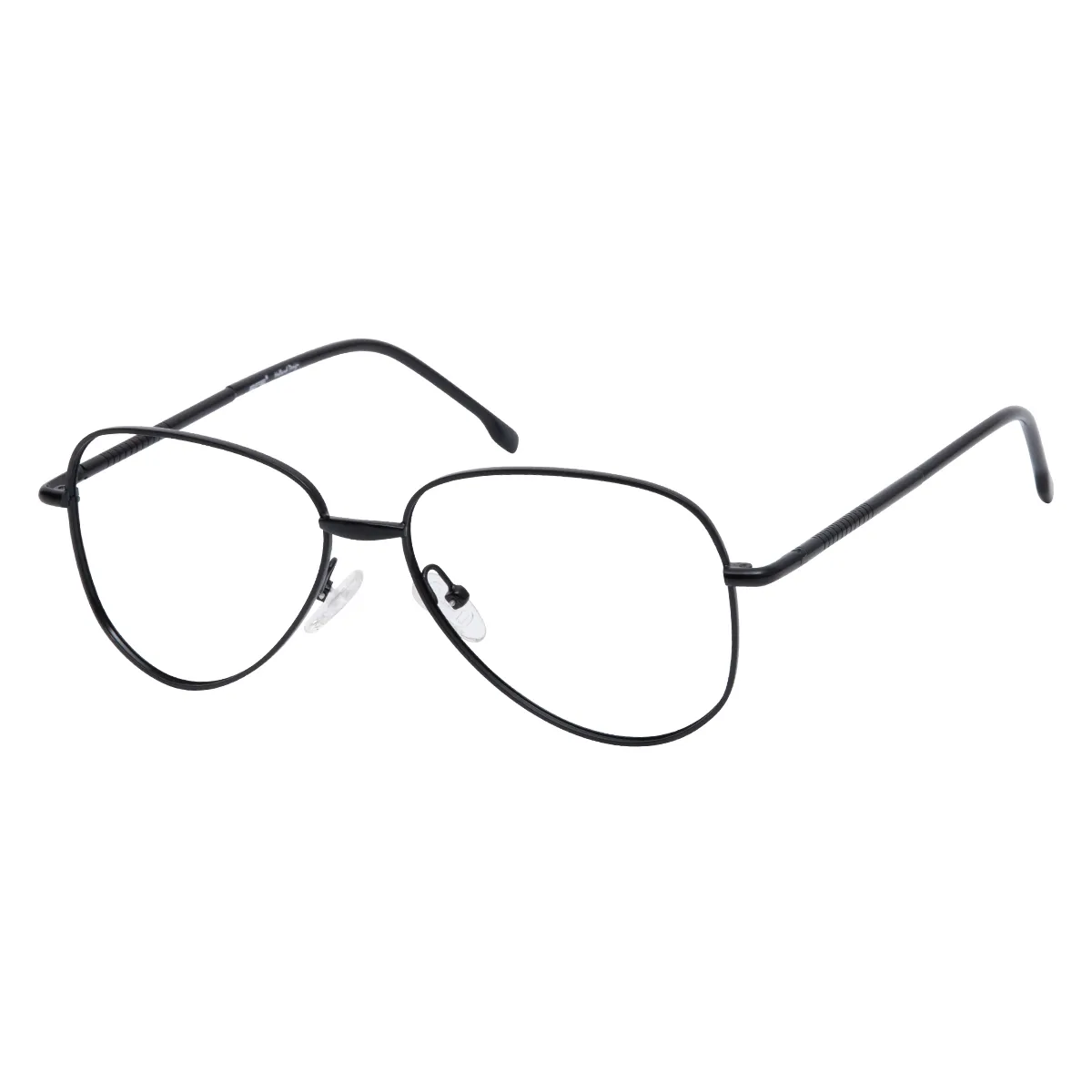 Timothy - Geometric Black Glasses for Men & Women