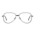Timothy - Geometric Black Glasses for Men & Women