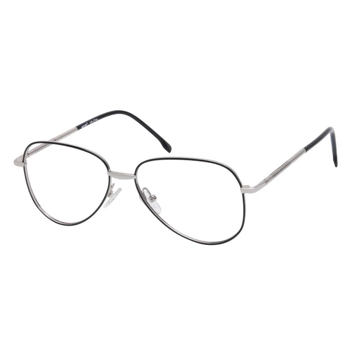 Timothy - Geometric Silver Glasses for Men & Women