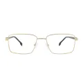 Alden - Rectangle Gold Glasses for Men