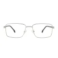 Alden - Rectangle Silver Glasses for Men