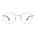 Florence - Round Gold Glasses for Men & Women