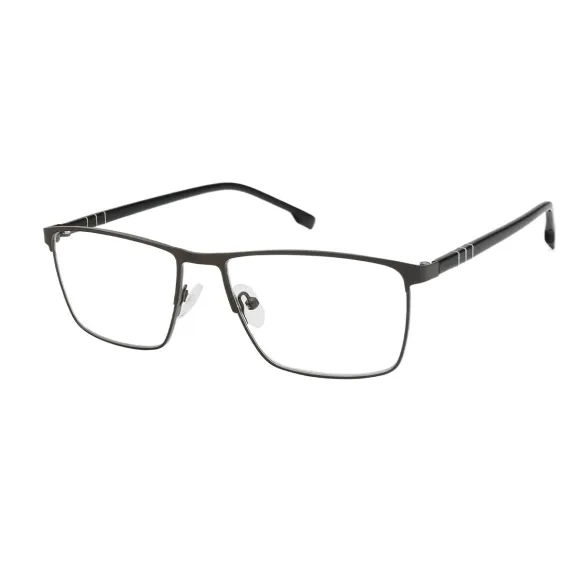 square gun-matte eyeglasses