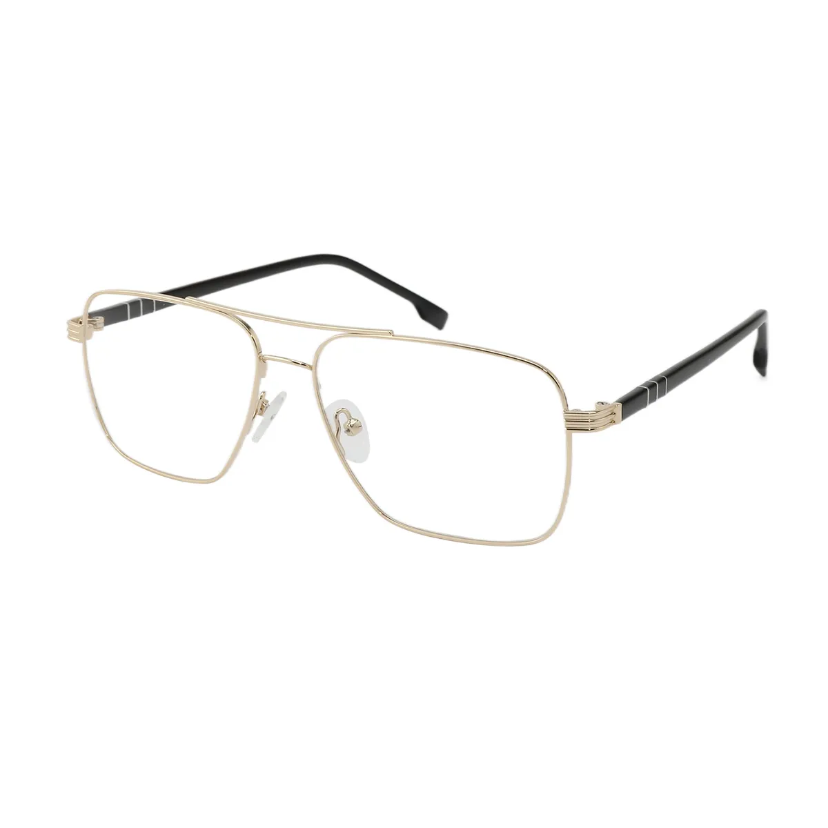 Stefan - Square Gold Glasses for Men - EFE