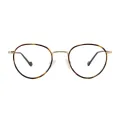 Martin - Round Tortoiseshell/Gold Glasses for Women