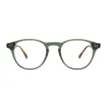 Ernest - Round Green Glasses for Men & Women