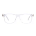 Alex - Square Translucent Glasses for Men