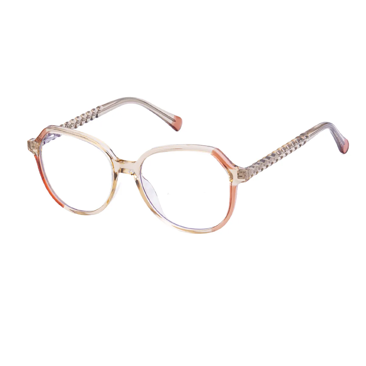 Calista - Geometric Cream Glasses for Women - EFE