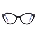 Celeste - Geometric Black Glasses for Women