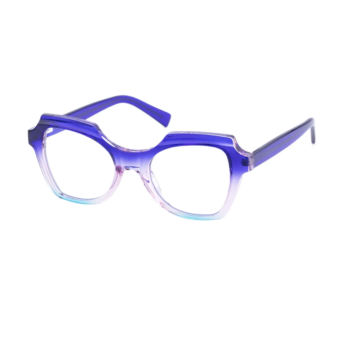 Enid - Cat-eye Blue/Pink Glasses for Women - EFE