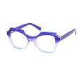 Enid - Cat-eye Blue/Pink Glasses for Women